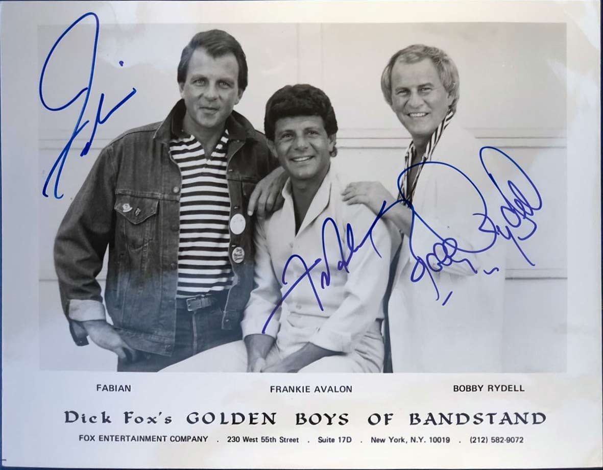 Fabian Frankie Avalon and Bobby Rydell