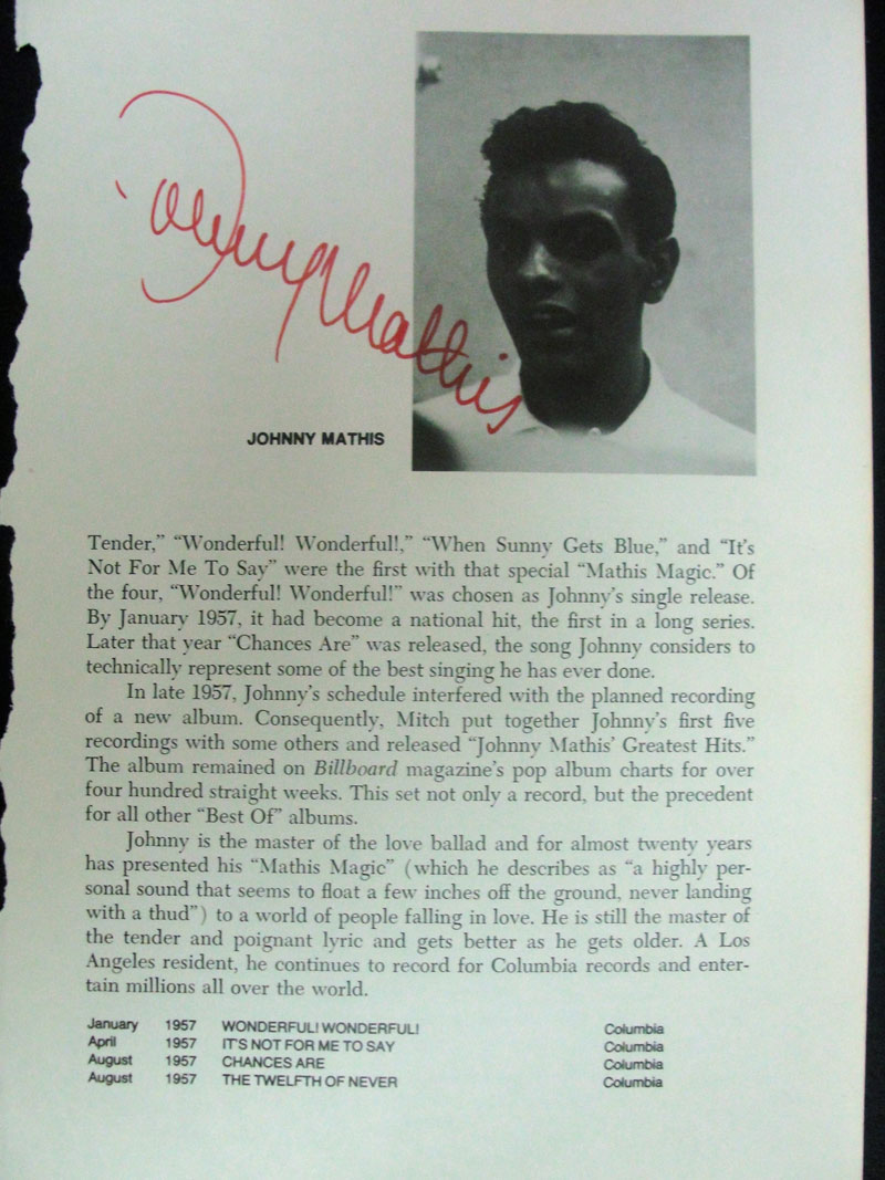 Johnny Mathis